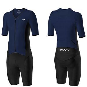 NEW Men Triathlon trisuit Race Skinsuit Cycling Swim size tag Med, Runs S/M
